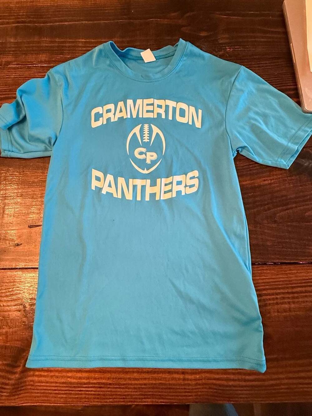 Cramerton Panthers Football Short Sleeve Spirit T-Shirt Blue